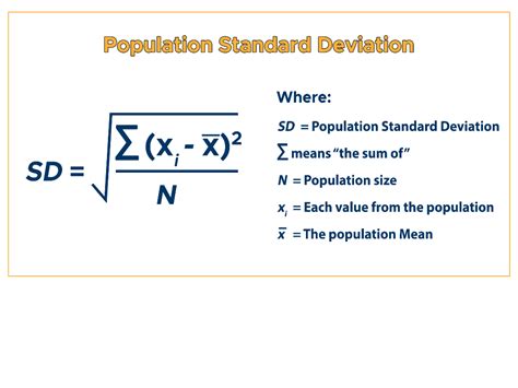population standard deviation calculator